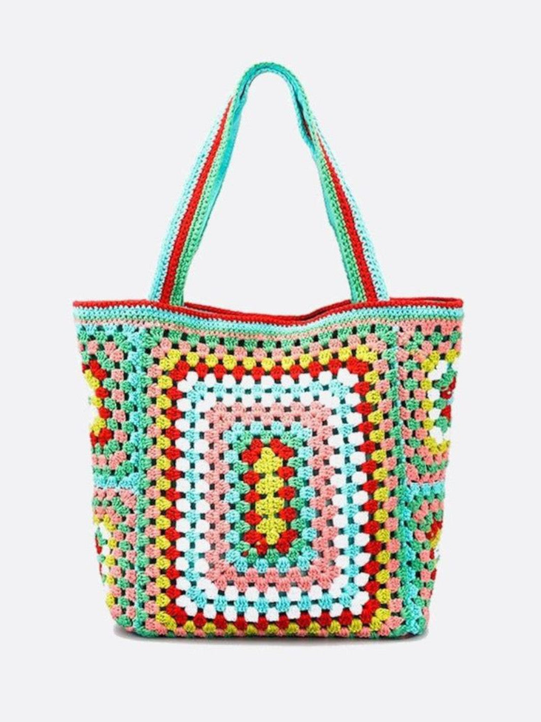 cabas coton crochet vert clair