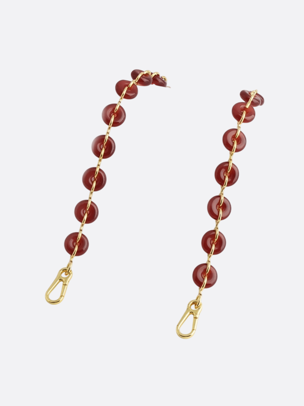 bandoulière chaine pour sac bordeaux