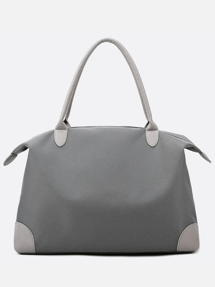 Grand sac de voyage en toile gris