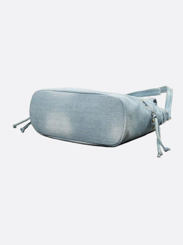Denim shoulder bag