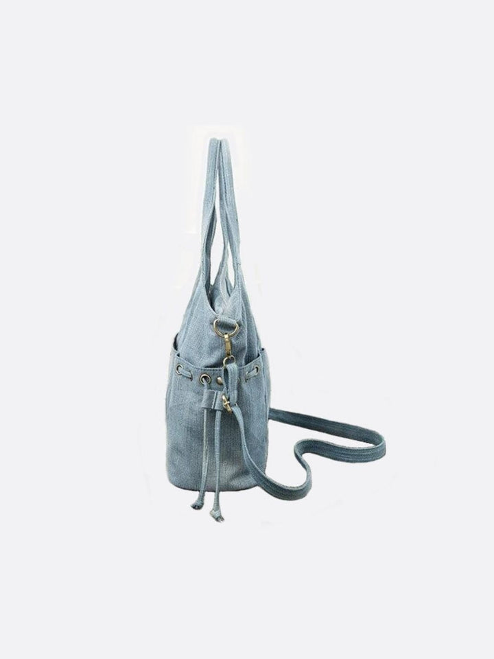 Denim shoulder bag