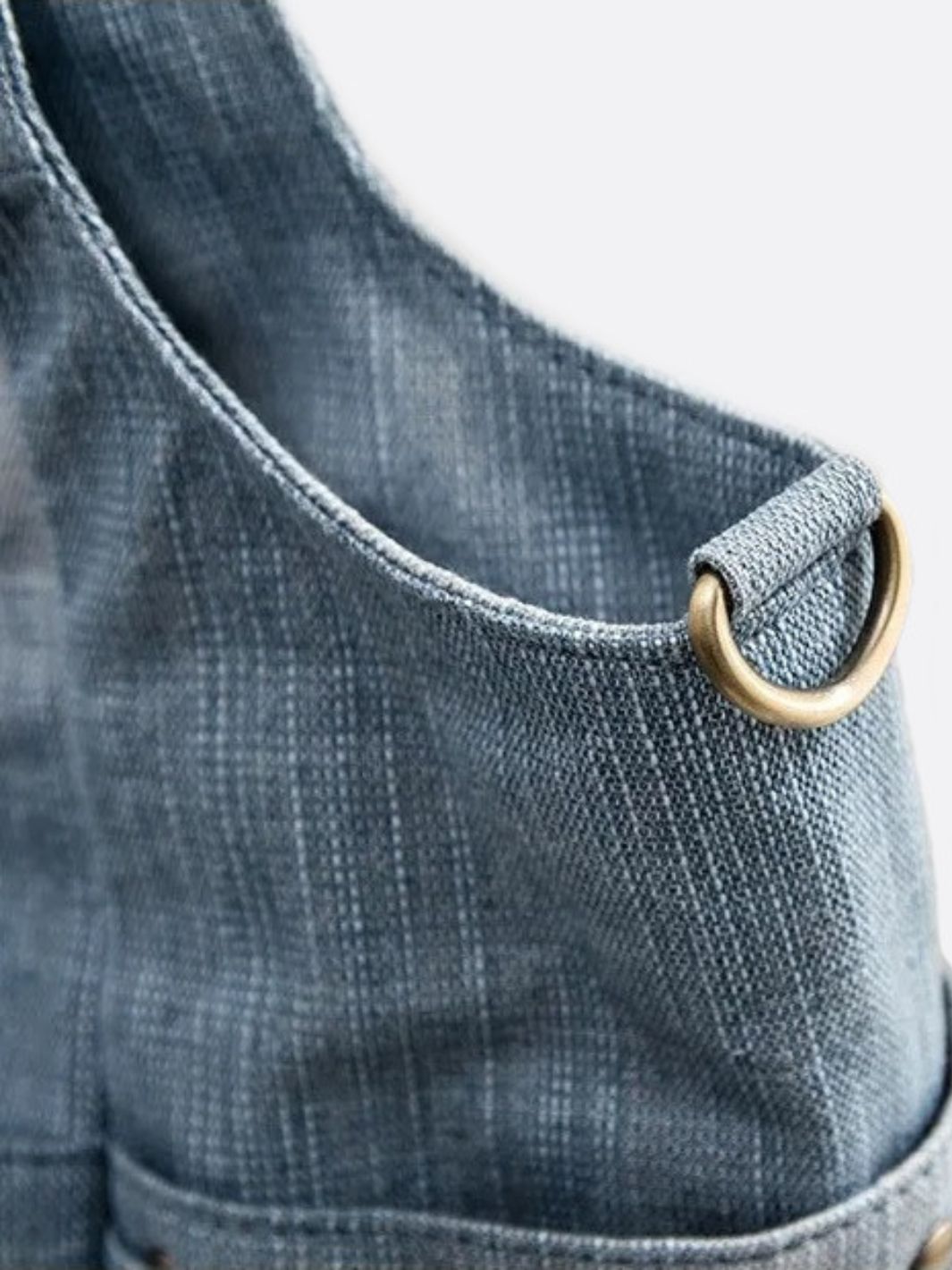 Denim shoulder bag