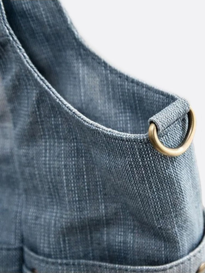 Denim shoulder bag