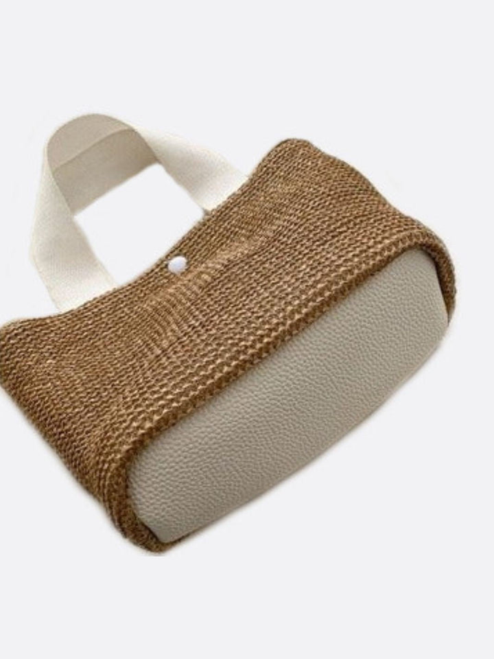 Small straw handbag
