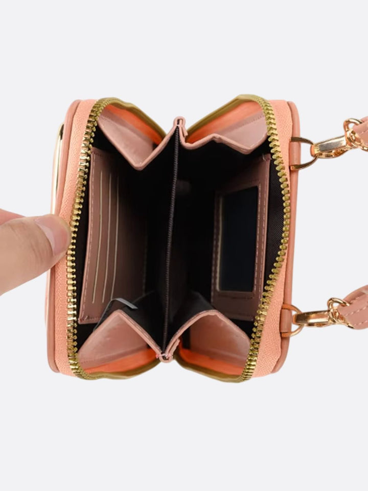 Quilted phone pouch