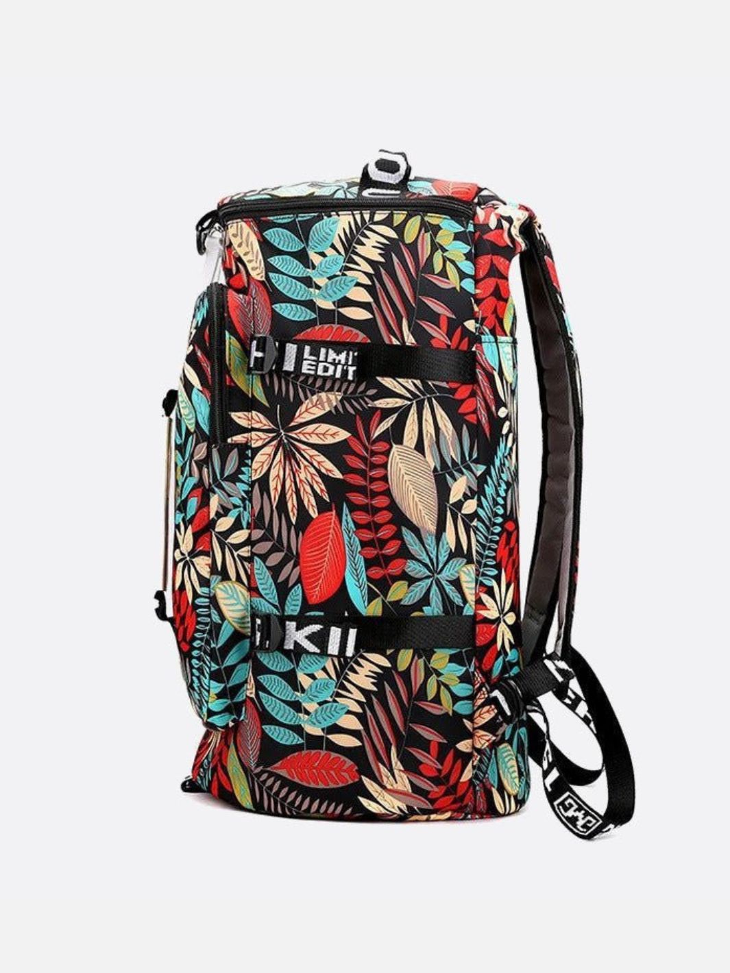 Leaf pattern backpack