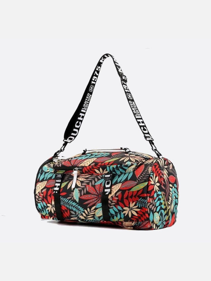 Leaf pattern backpack