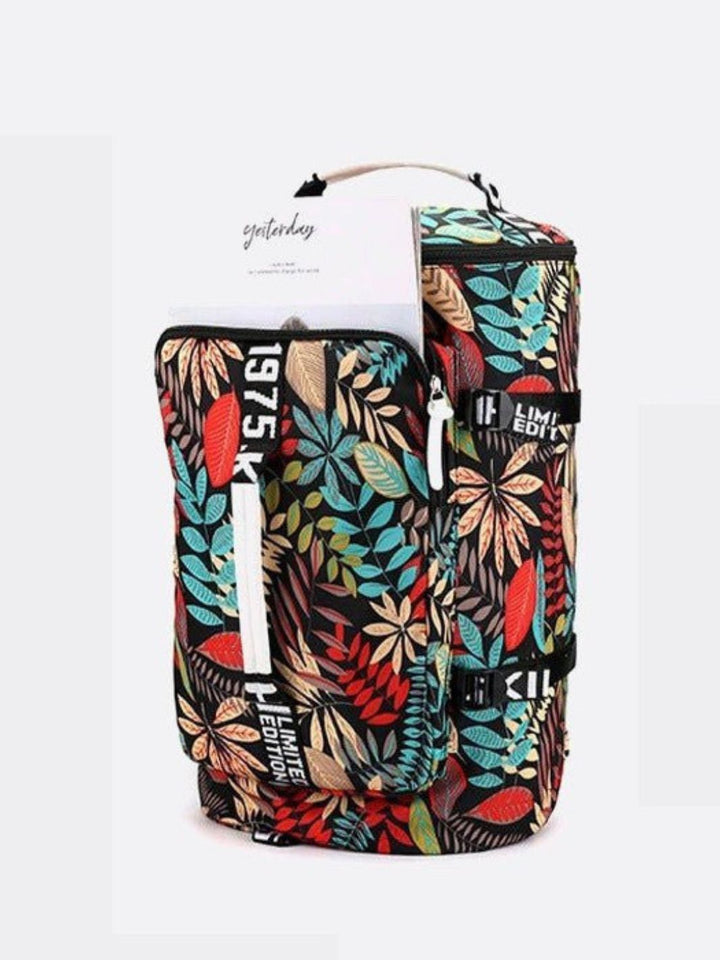 Leaf pattern backpack