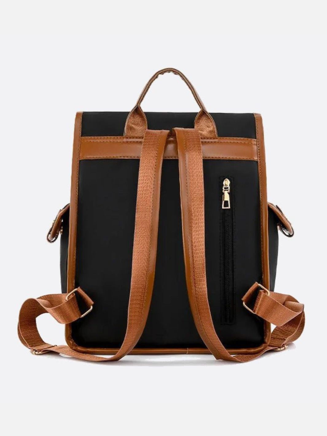 Canvas and leather backpack