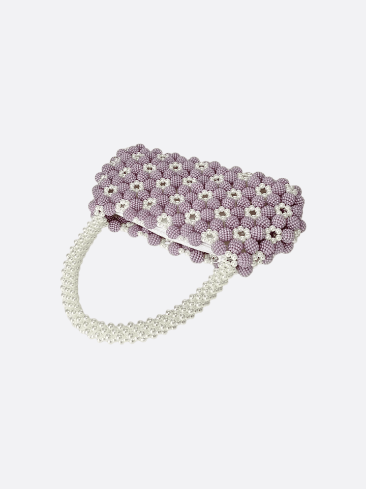 Handbag with pearls