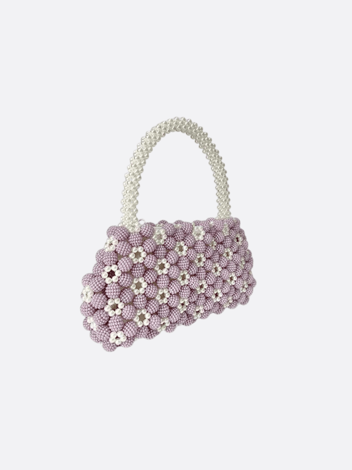 sac a main avec perle autour