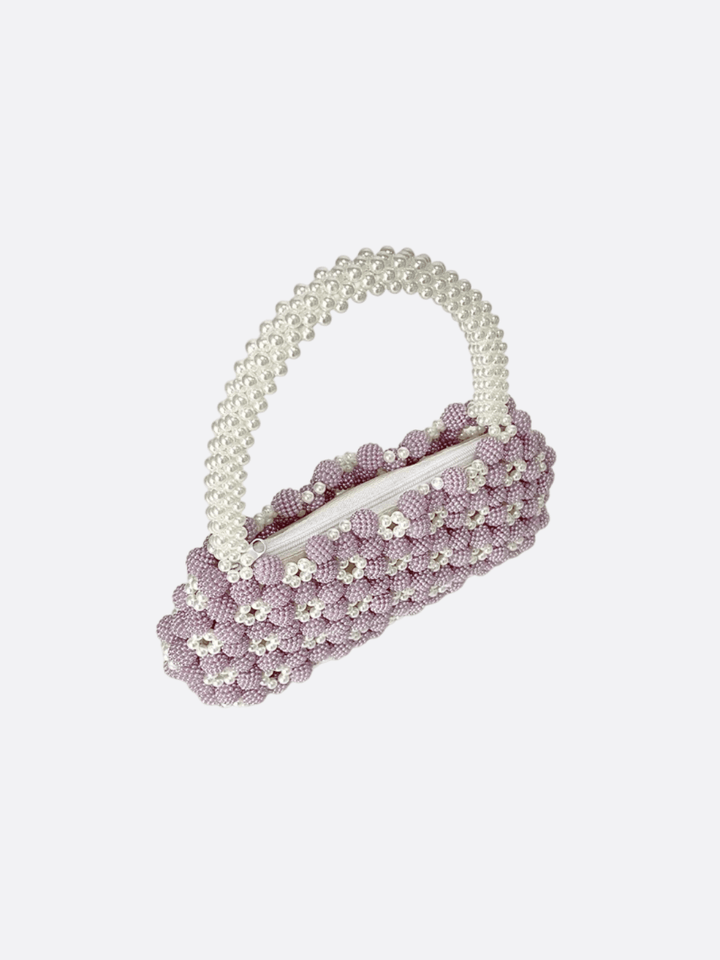 Handbag with pearls