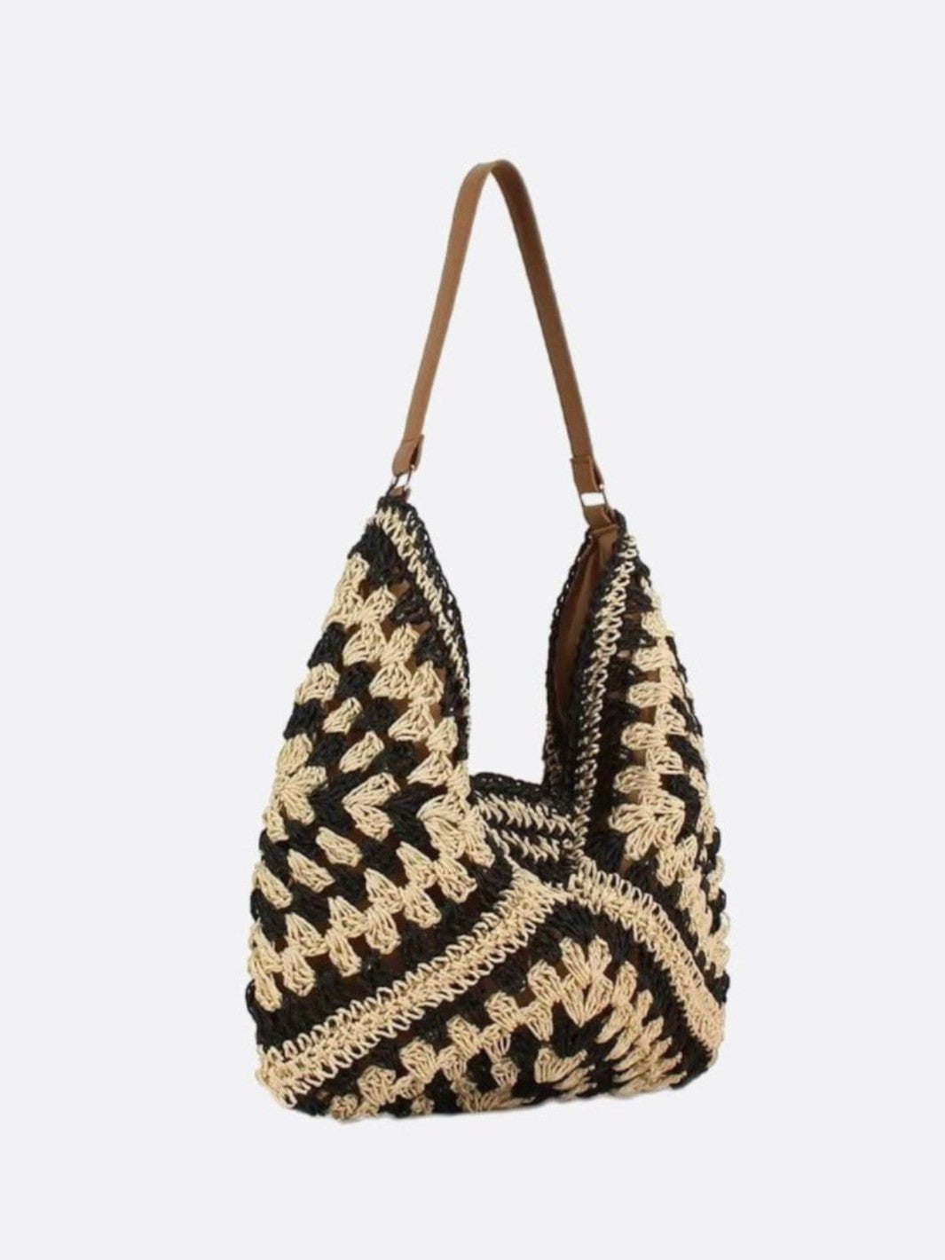 Sac crochet paille