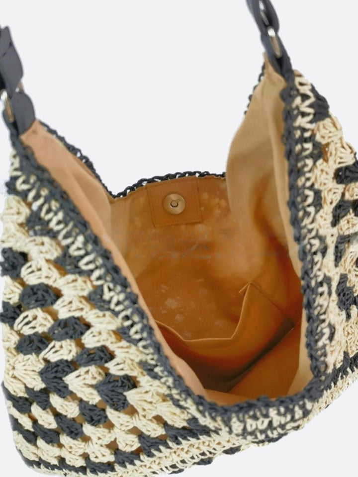 Straw crochet bag 