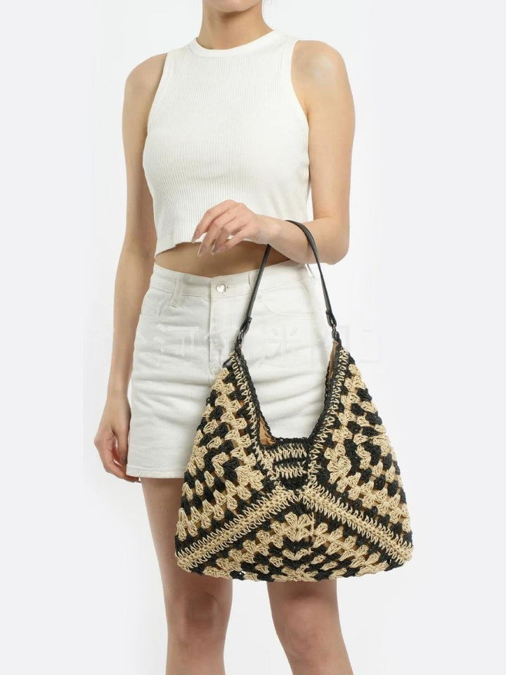 sac paille crochet