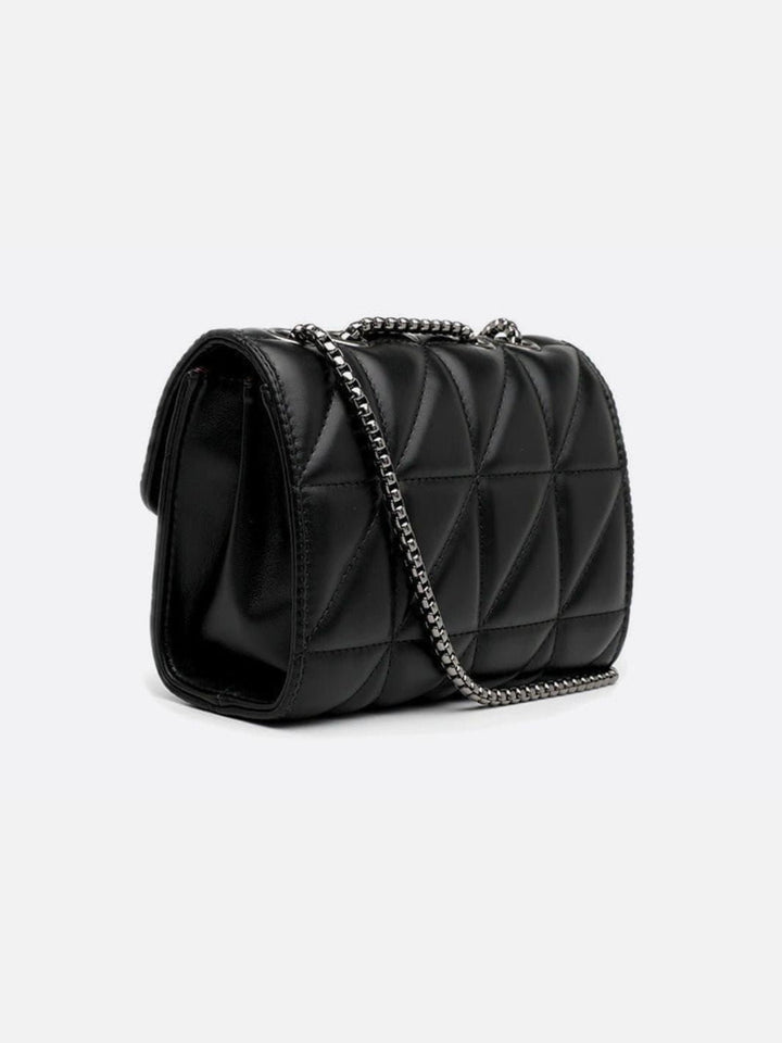 Quilted leather shoulder bag