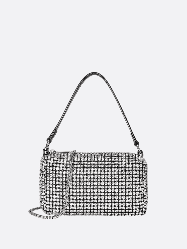 sac bandoulière strass