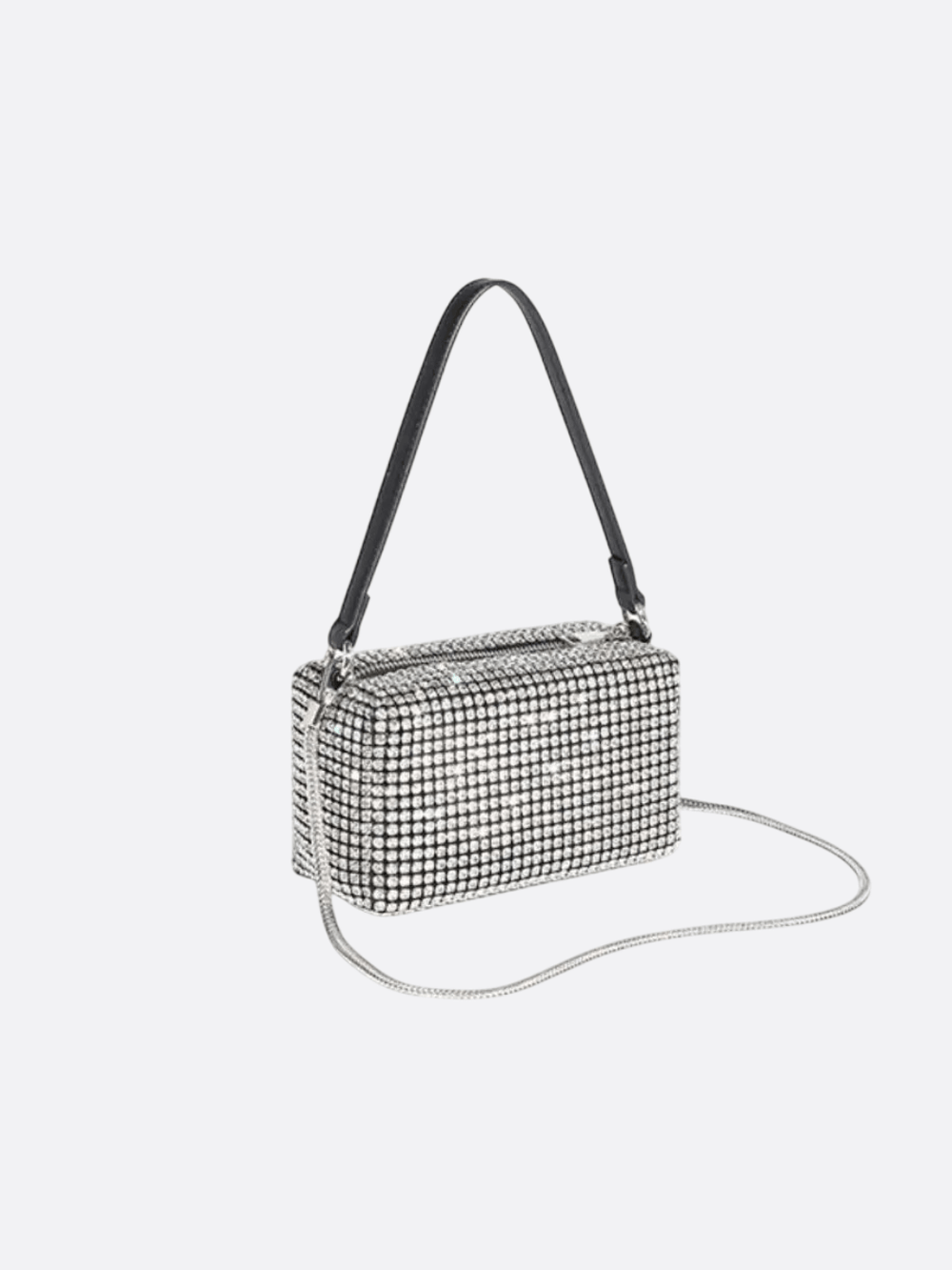 sac strass argent