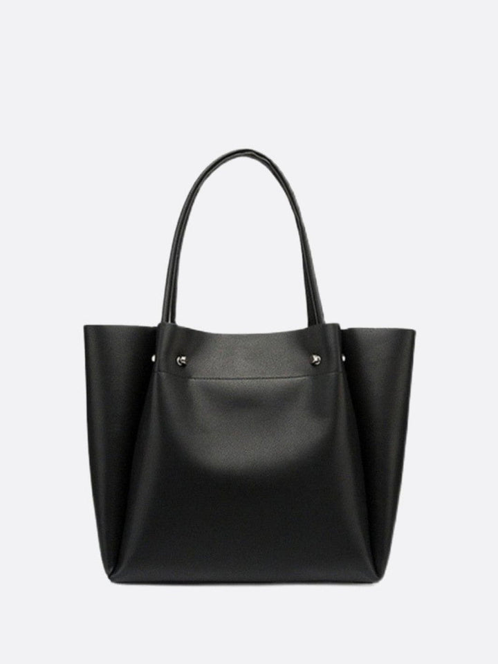 Sac cabas cuir noir