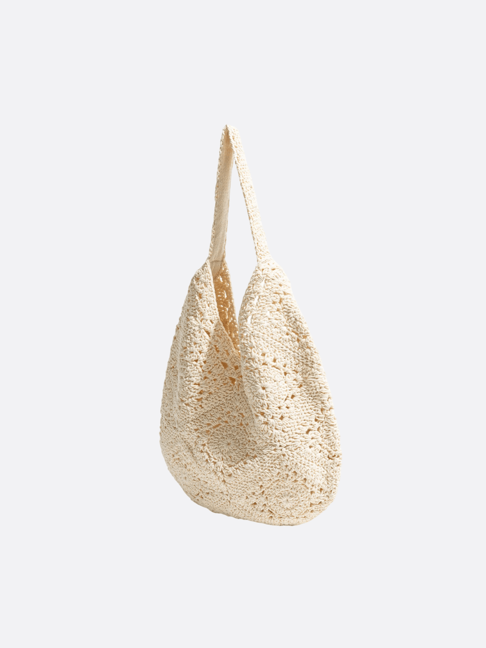 sac beige crochet