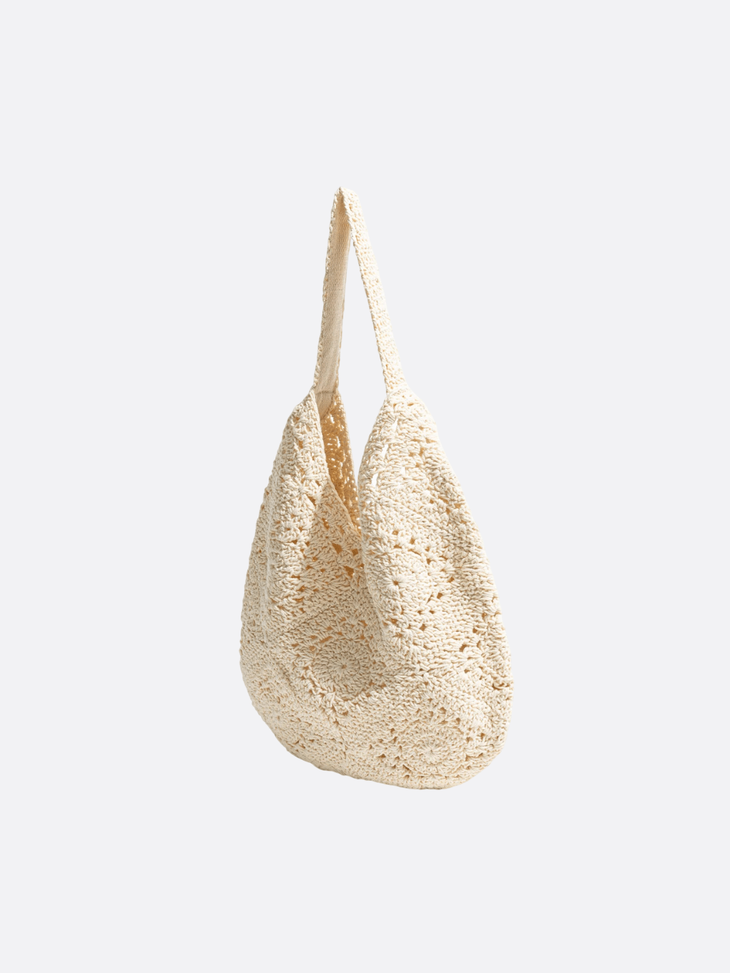 sac beige crochet