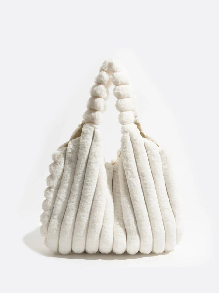 Sac fausse fourrure blanc