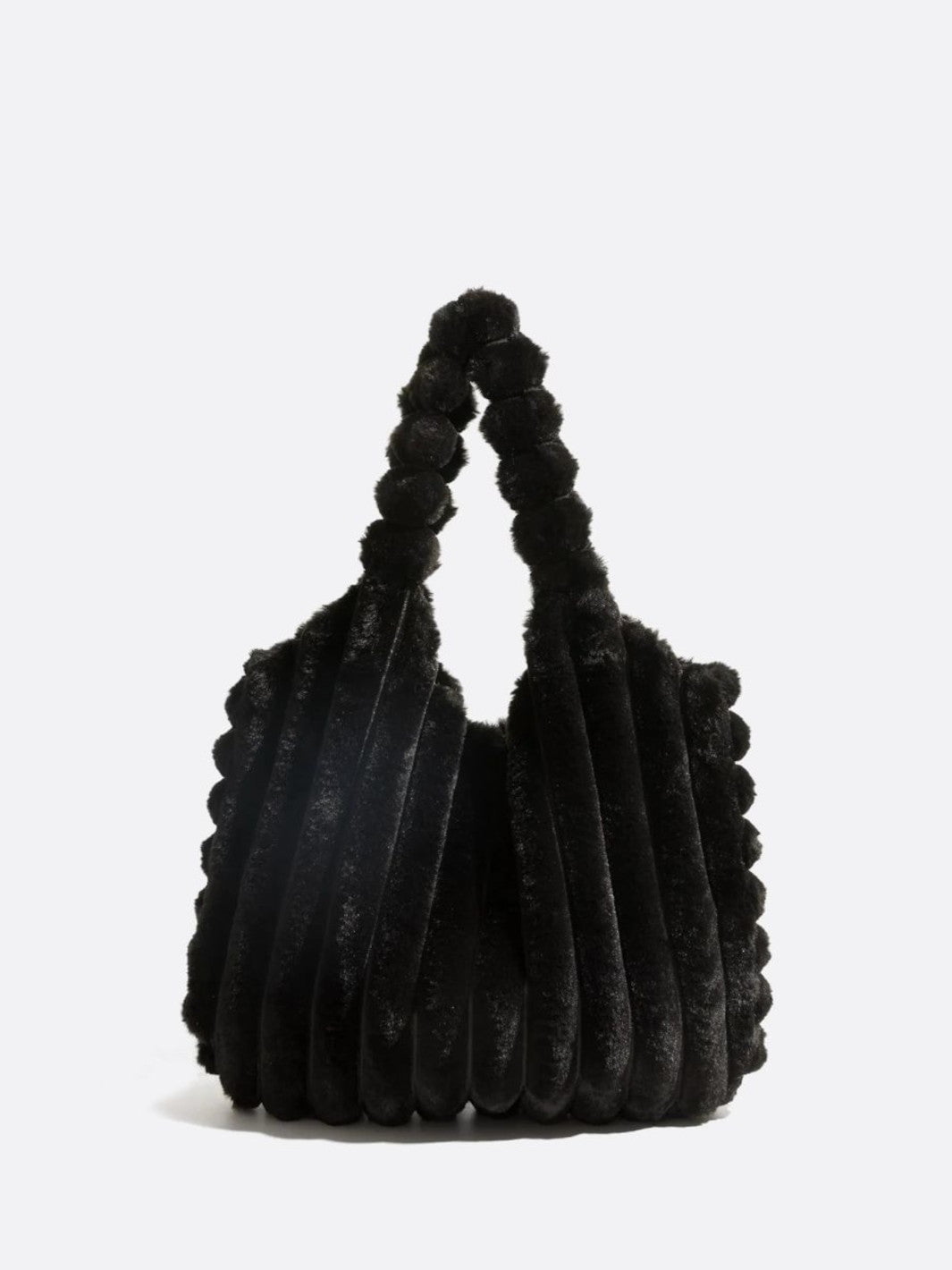 Sac fausse fourrure noir