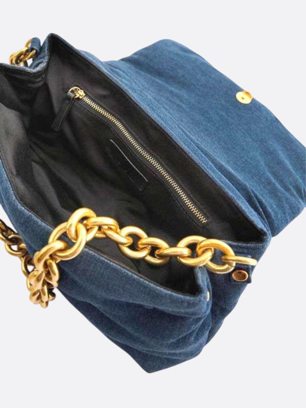 Quilted denim bag