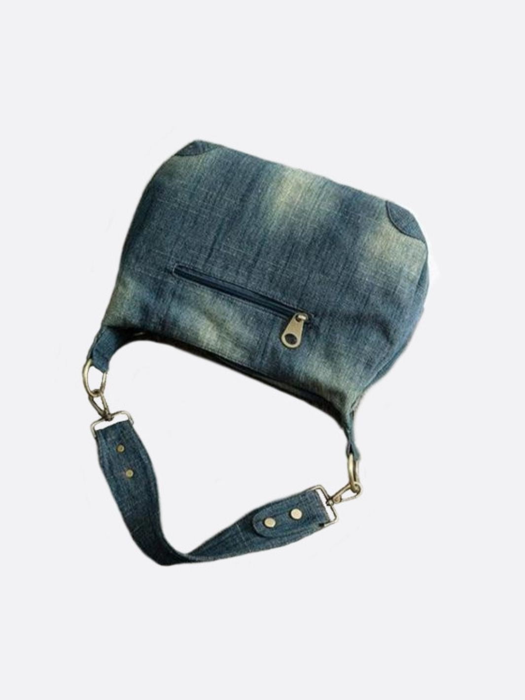 Denim shoulder bag