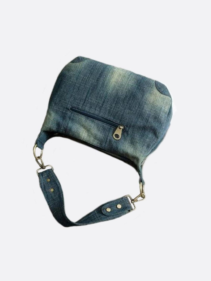 Denim shoulder bag