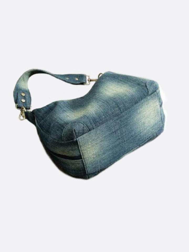 Denim shoulder bag