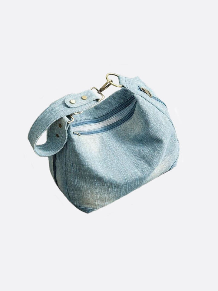 Sac épaule denim bleu ciel