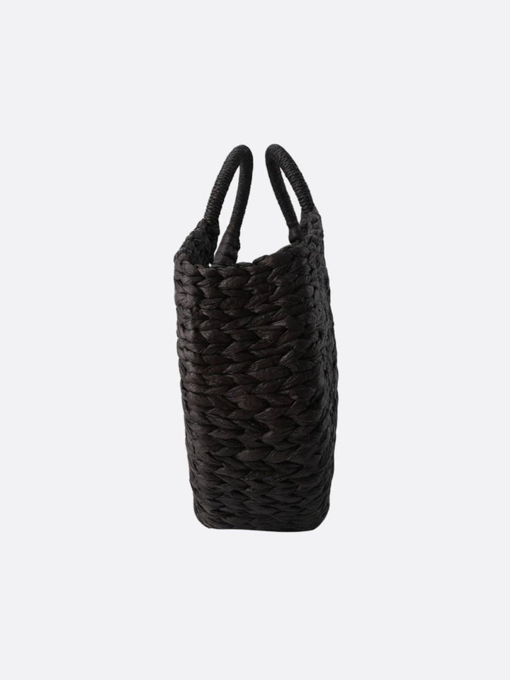 Black wicker bag