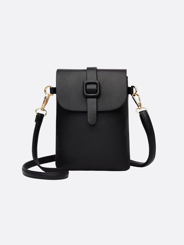 pochette téléphone bandoulière noir