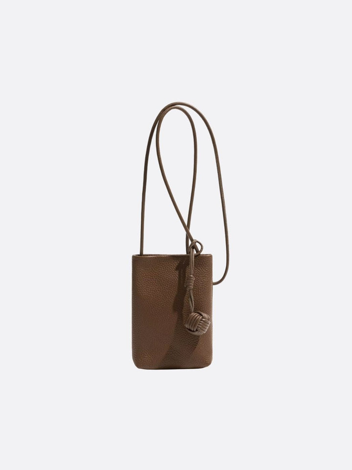 sac téléphone cuir vert empire