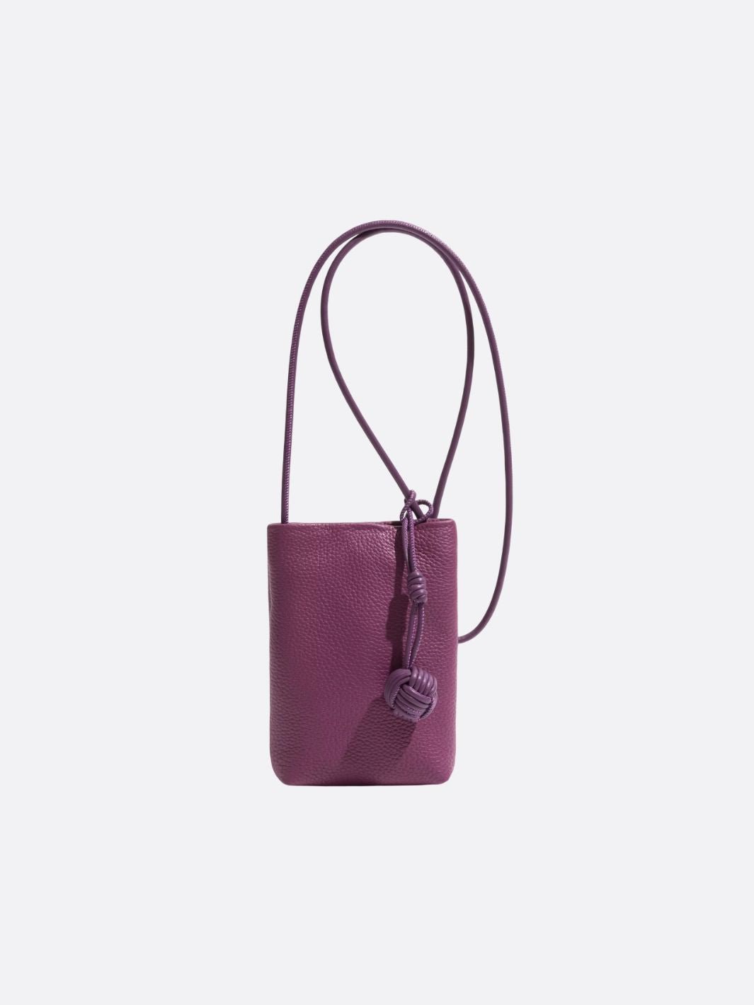 sac téléphone cuir pourpre
